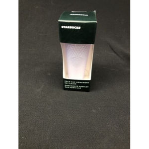 Starbucks  Cold Cup Ornament Keychain studded Tumbler iridescent lavender
